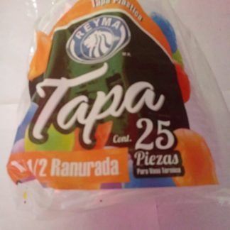 Tapas Plasticas REYMA #12 Ranuradas (25 piezas)