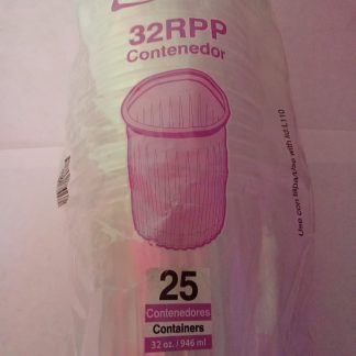 Contenedores Redondos INIX 32 oz (25 piezas)