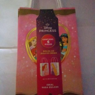 Bolsas para Dulces Princesas Disney (6 piezas)                                                                    Bolsas decorativas con temática de Disney Princess. Incluye 6 piezas. Perfectas para recuerdos, dulces y regalos en fiestas.