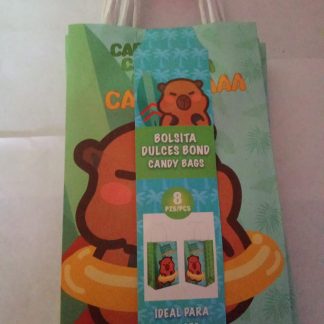 Bolsas para Dulces Animales (8 piezas)                                                                                   Bolsitas tipo regalo con diseño de animalito. Incluye 8 piezas con asas resistentes. Ideales para dulces