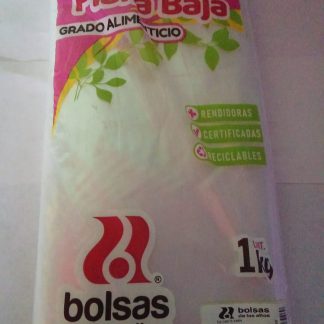 Bolsa plana baja grado alimenticio 50 x 70 (1 kg)