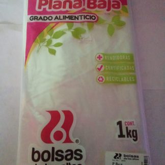 Bolsa plana baja grado alimenticio 60 x 90 (1kg)